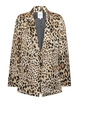 MISA LOS ANGELES dionne jacket in leopard  XS EUC